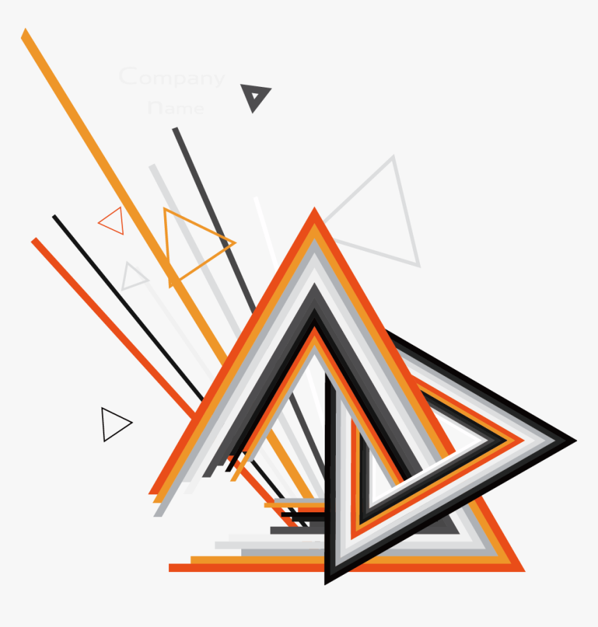 Block Vector Abstract - Triangle Geometric Abstract Design, HD Png Download, Free Download