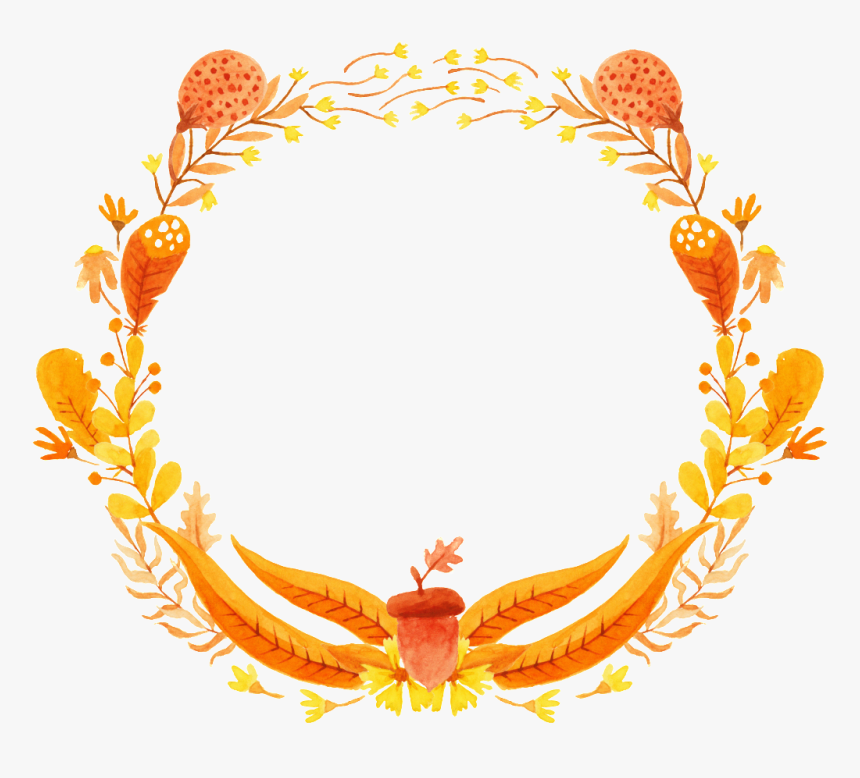 Autumn Wreath Free Vector , Png Download, Transparent Png, Free Download