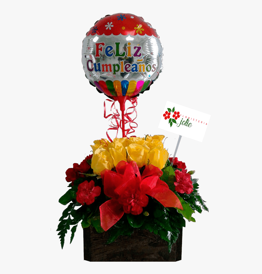Flores Y Globos De Cumpleaños, HD Png Download, Free Download
