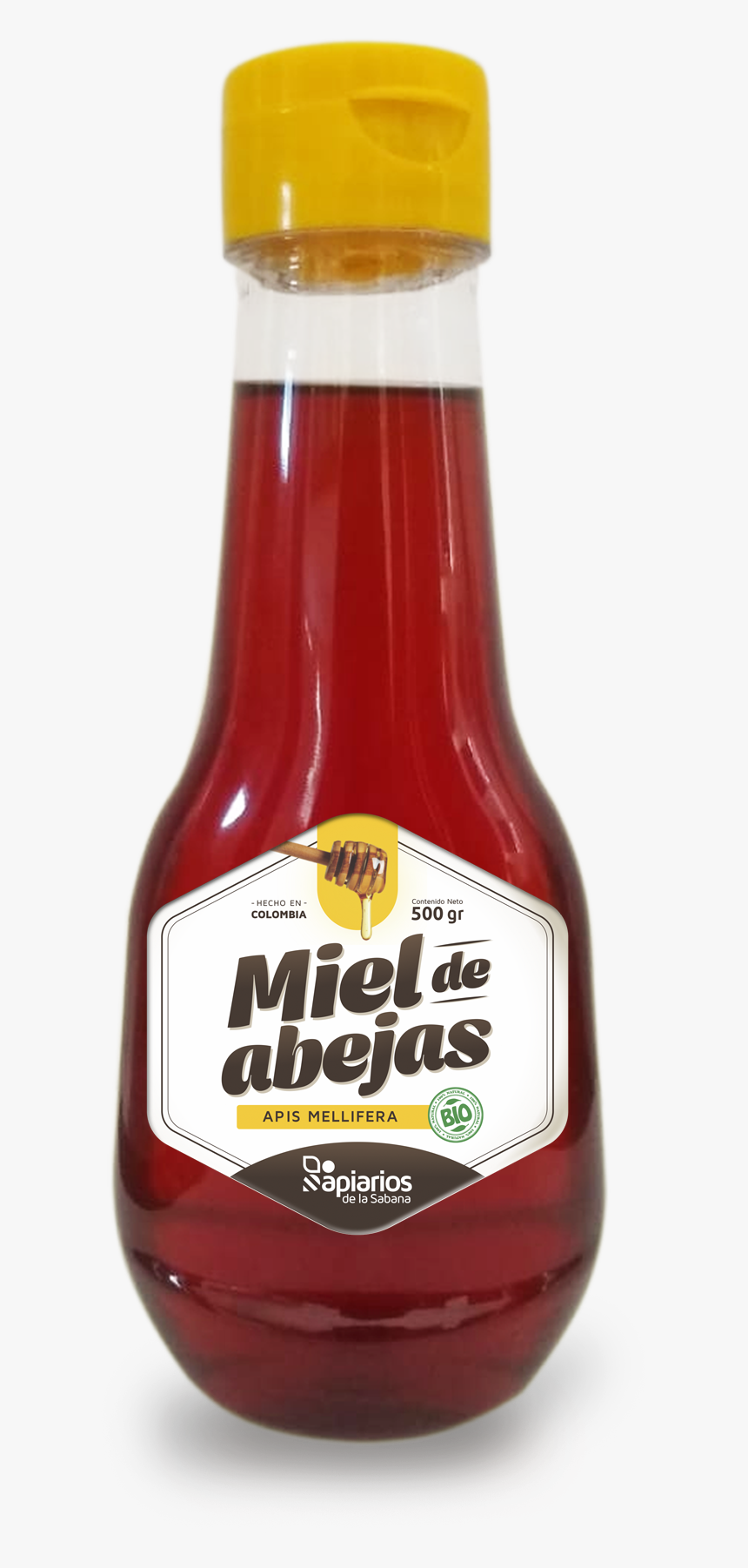 Miel De Abejas 500gr - Glass Bottle, HD Png Download, Free Download