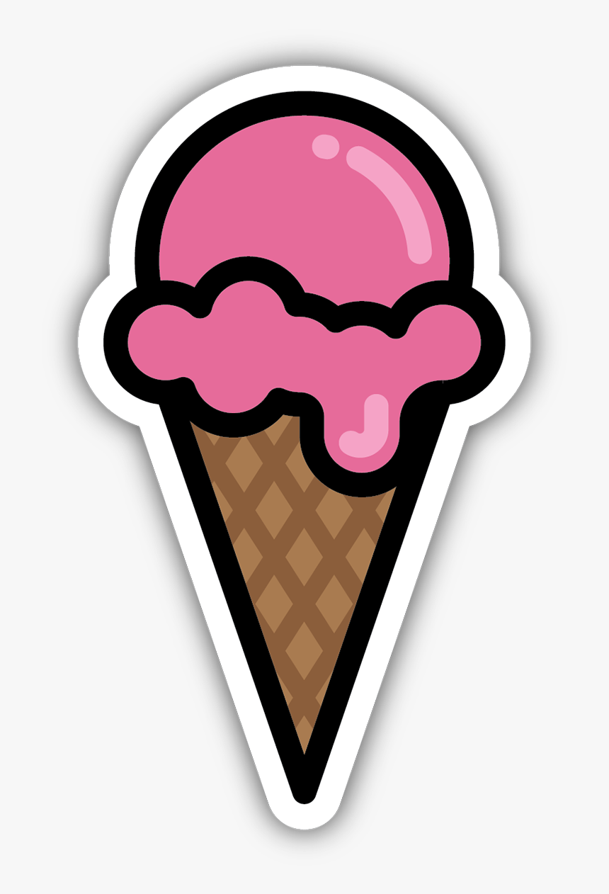 Ice Cream Cone Sticker, HD Png Download, Free Download