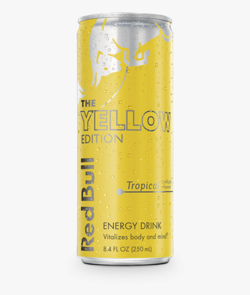 Red Bull Yellow Edition 12oz Energy Drink - Red Bull Yellow 12 Oz, HD Png Download, Free Download