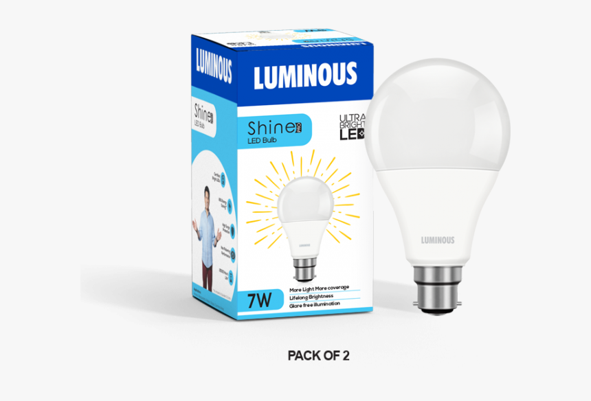 7w Led Bulb - Compact Fluorescent Lamp, HD Png Download, Free Download