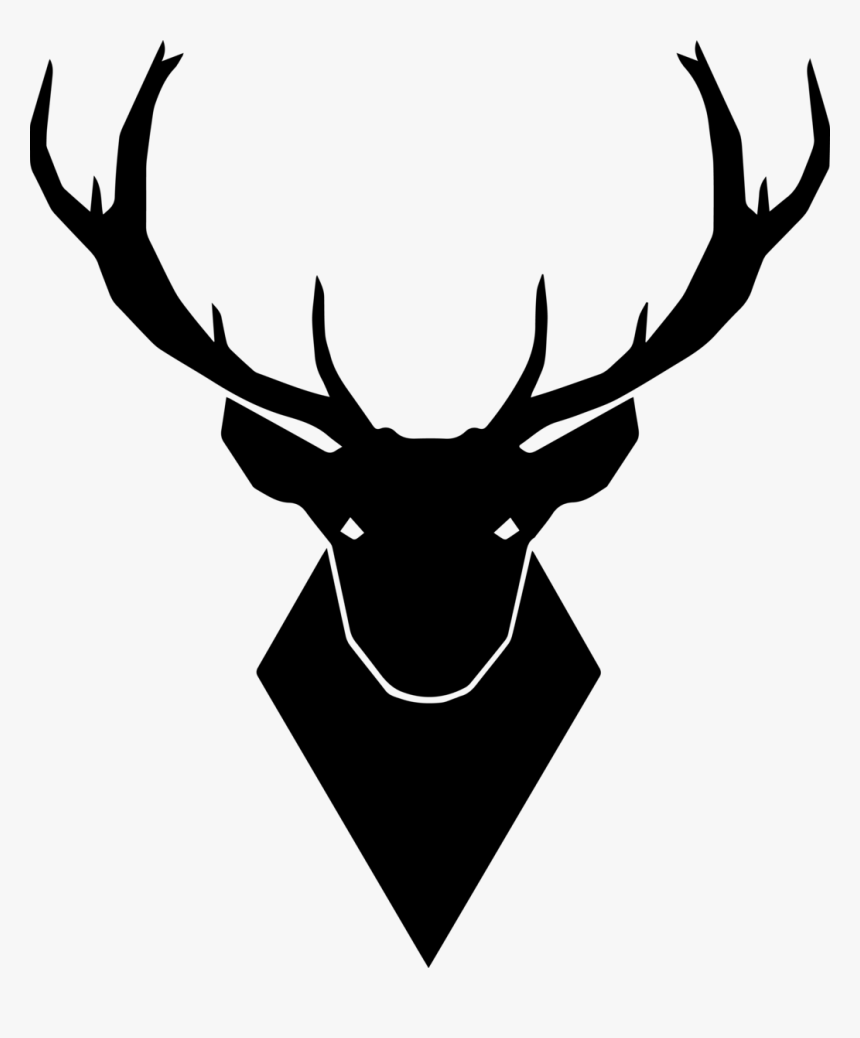 Transparent Elk Head , Png Download - Deer Face Clipart Black And White, Png Download, Free Download