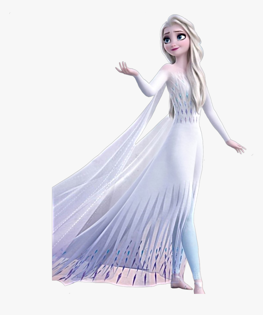 #freetoedit #frozen #elsa #anna #frozen2 #intotheunknown - Elsa Frozen 2 White Dress, HD Png Download, Free Download