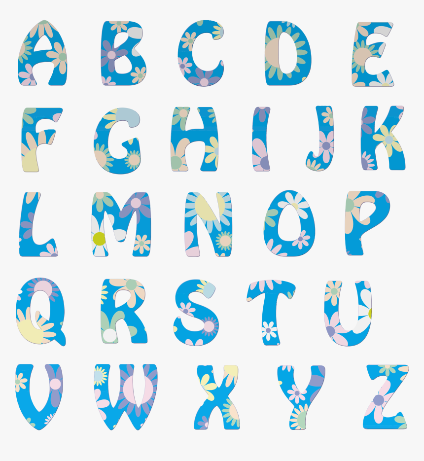 Clipart Floral Big Image - Alphabets Png, Transparent Png, Free Download