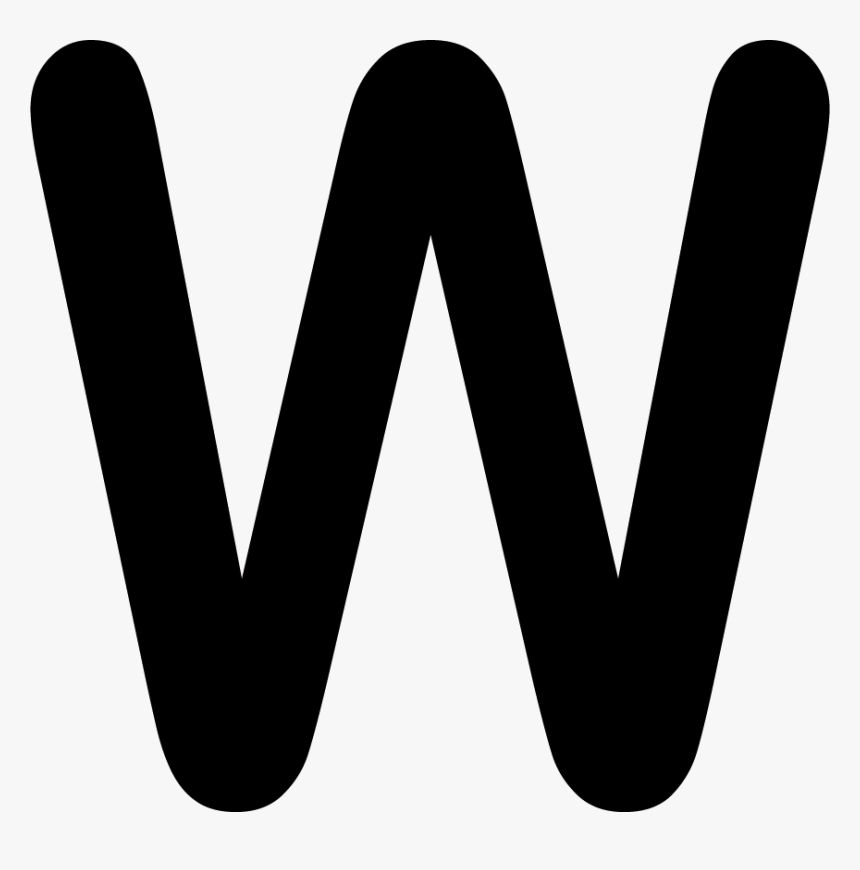 W Black Png Alphabet, Transparent Png, Free Download