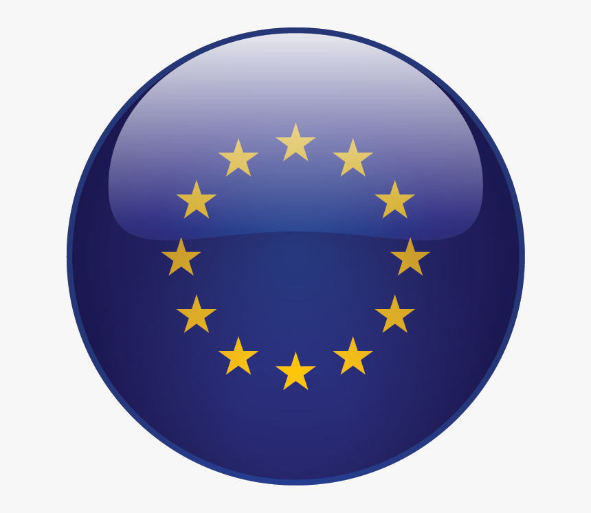 Round Europe Flag , Png Download - Eu Flag, Transparent Png, Free Download