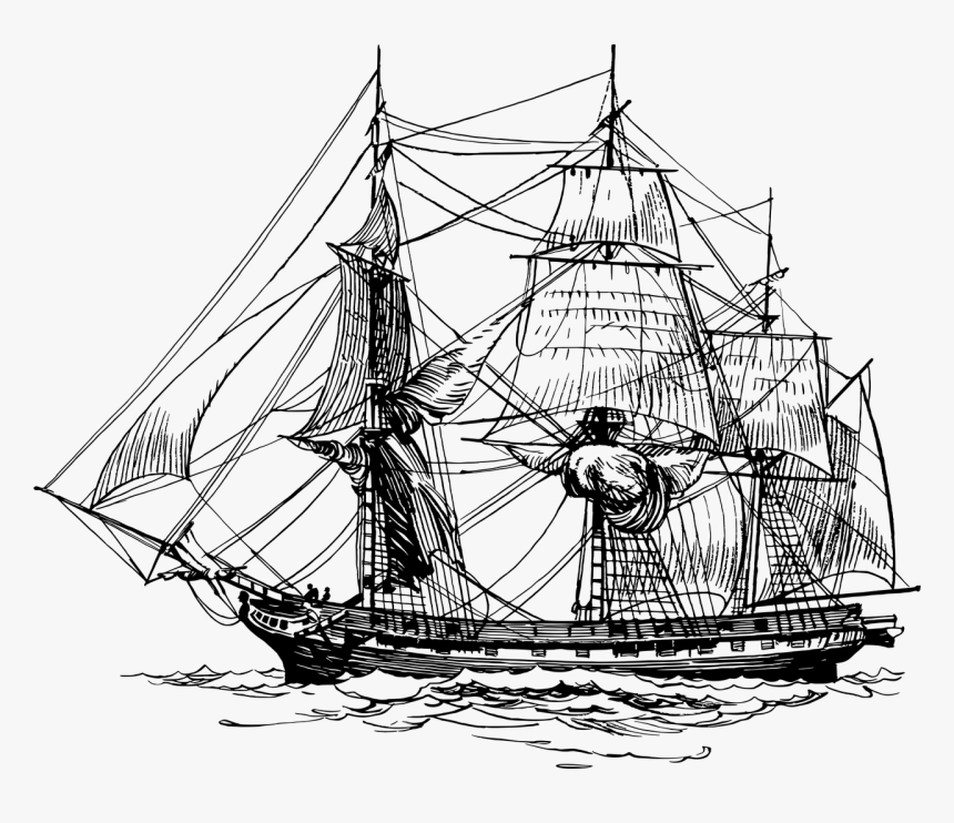 Adult Coloring Pages Ship, HD Png Download, Free Download