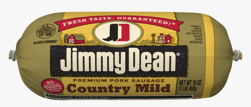 Jimmy Dean® Premium Pork Country Mild Sausage Roll, - Label, HD Png Download, Free Download