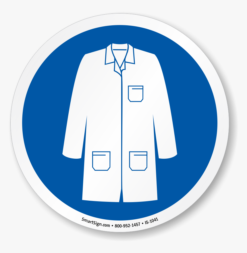 Collection Of Blue - Lab Coat Ppe Symbol, HD Png Download, Free Download