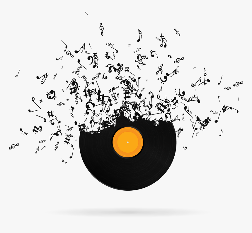 Musical Phonograph Record Transprent - Music Logo Png Hd, Transparent Png, Free Download