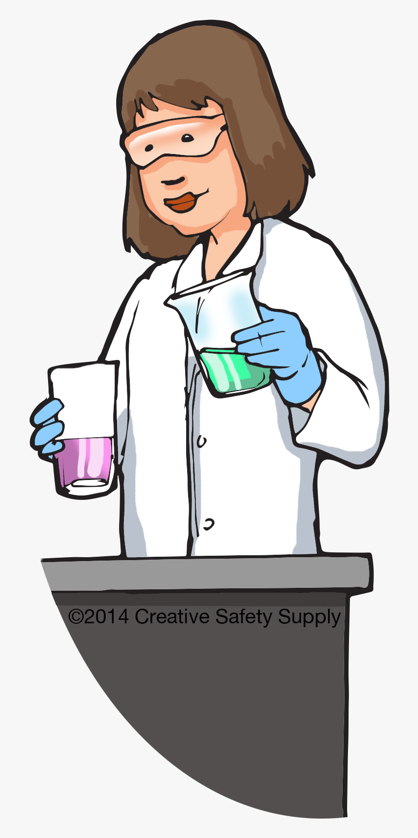 Safe Clipart Lab Safety - Safety In A Chemical Laboratory, HD Png Download, Free Download