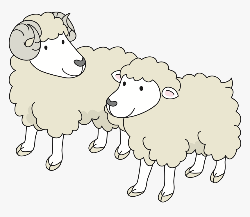 Clipart Sheep , Png Download - Sheep And Goat Clip Art, Transparent Png, Free Download