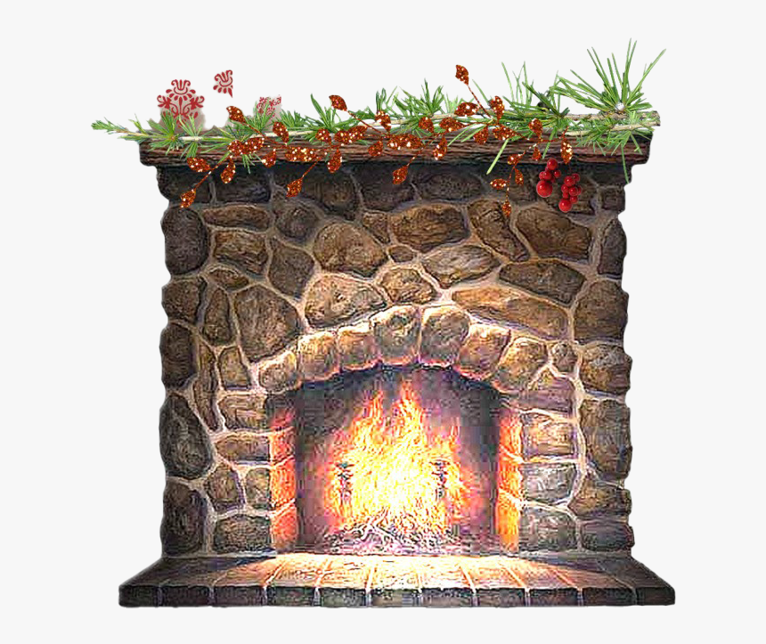 Christmas Chimney Png Picture - Christmas Fireplace Clip Art Free, Transparent Png, Free Download