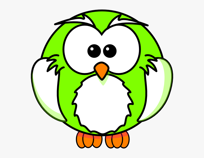 Light Green Owl Clipart Has - Cute Baby Owl Coloring Page, HD Png Download, Free Download
