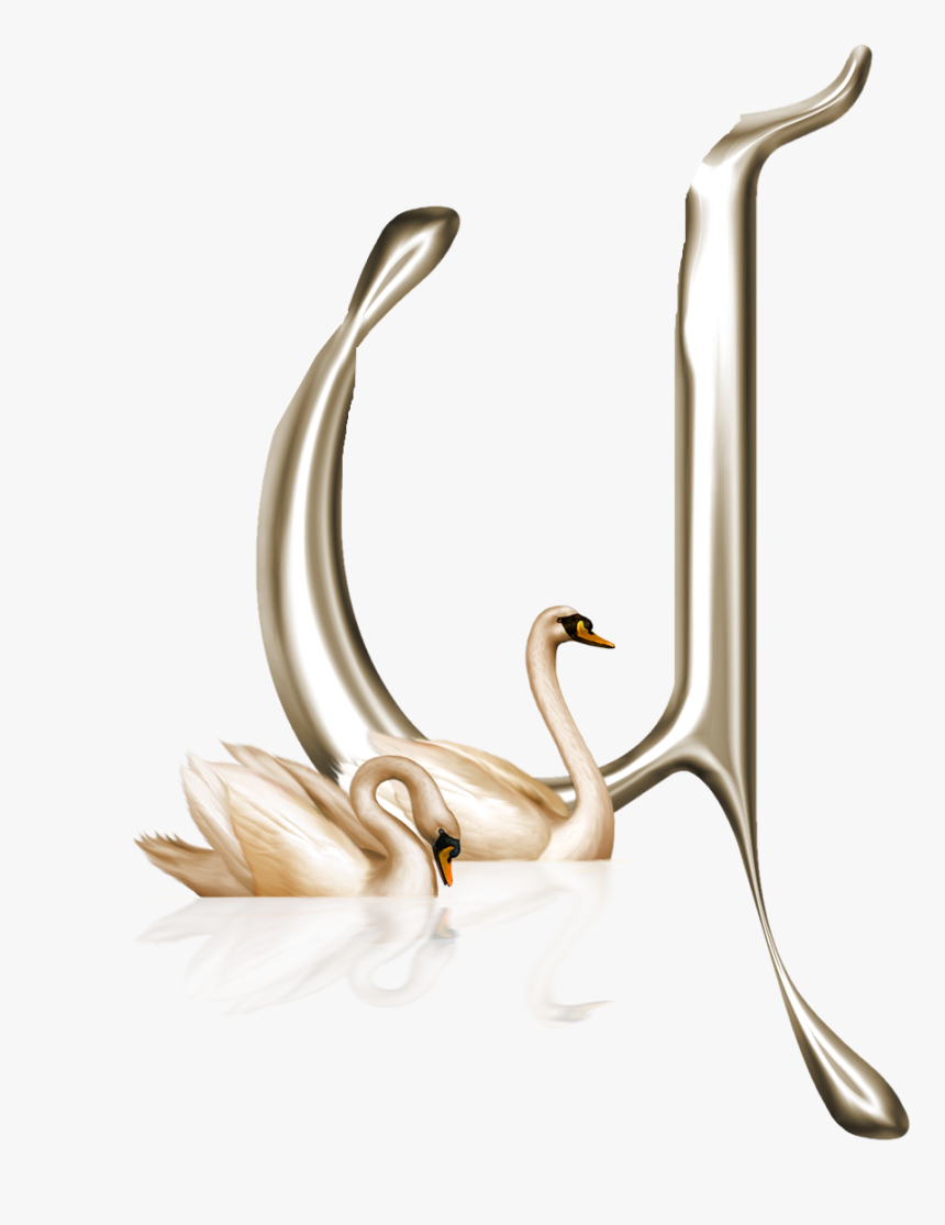 Letter U Png Transparent Background - Swan Love, Png Download, Free Download