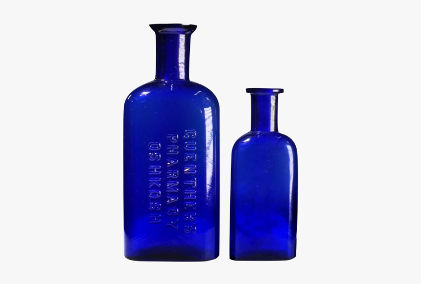 Blue Bottles Png, Transparent Png, Free Download