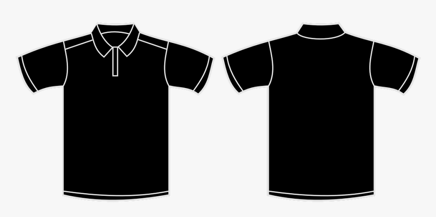 Black Polo Shirt Template, HD Png Download, Free Download