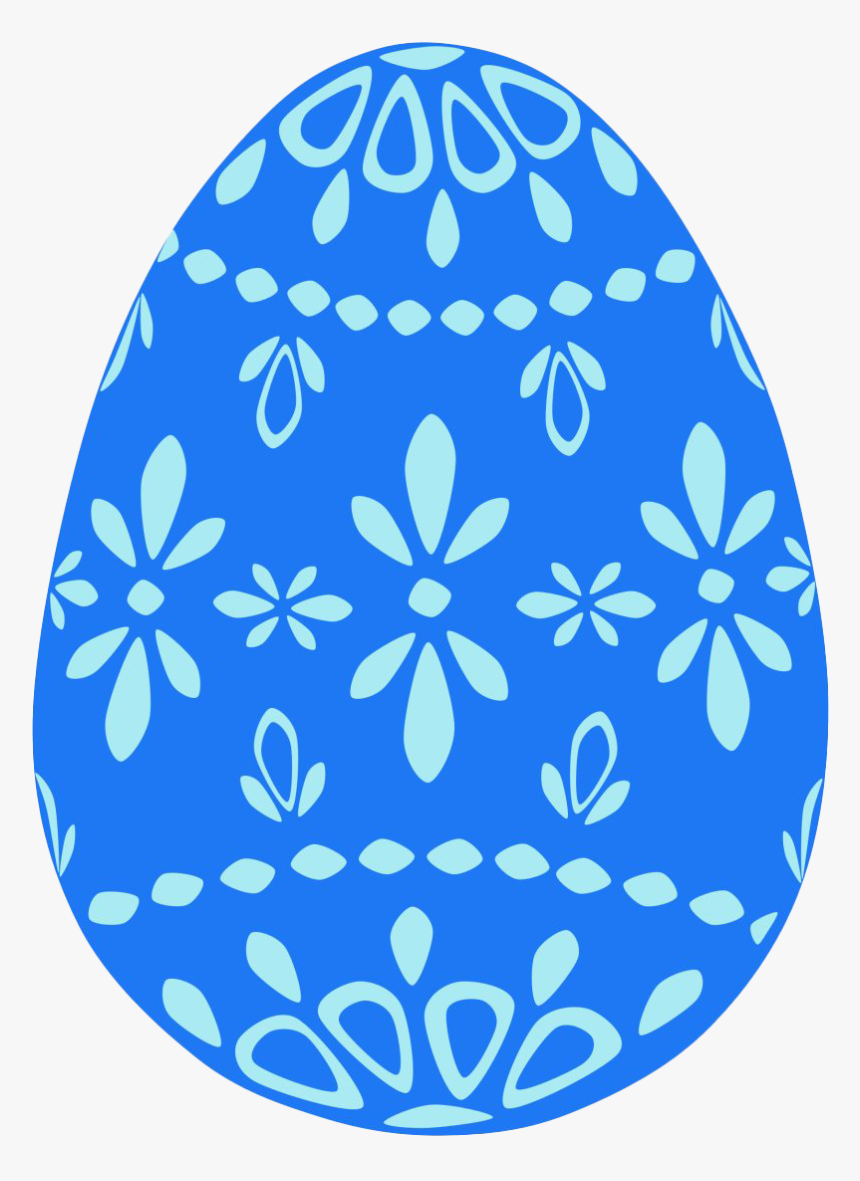Blue Easter Egg Png Clipart - Clip Art Easter Egg, Transparent Png, Free Download