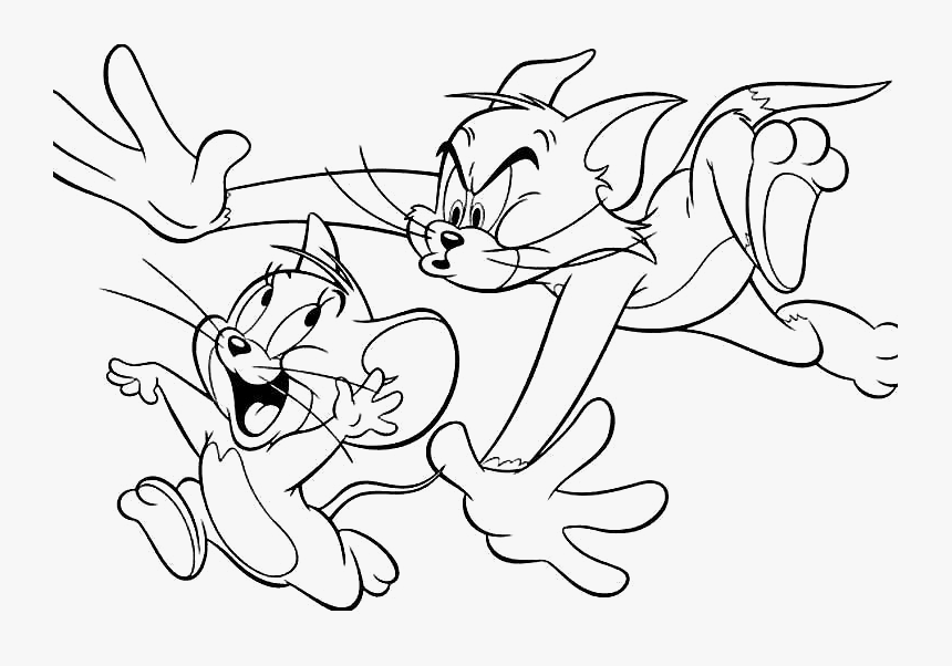 763 X 522 - Easy Tom And Jerry Drawing, HD Png Download, Free Download