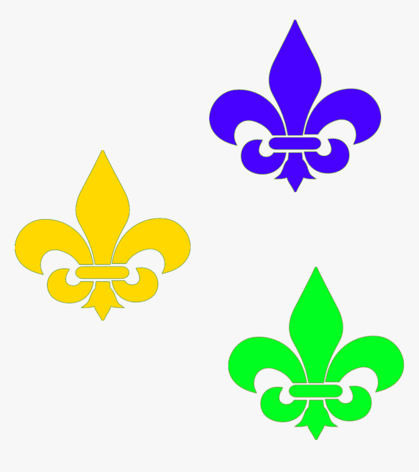 Fleur De Lys Png Green Clipart , Png Download - Fleur De Lis Purple, Transparent Png, Free Download