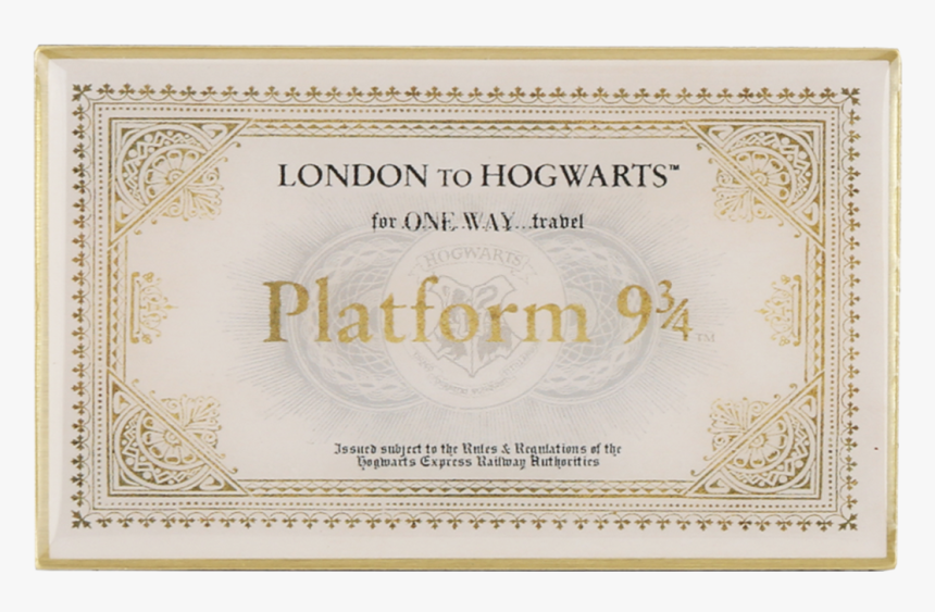 Wizarding World Harry Potter Slytherin Magnetic Notepad - Hogwarts Express Ticket, HD Png Download, Free Download