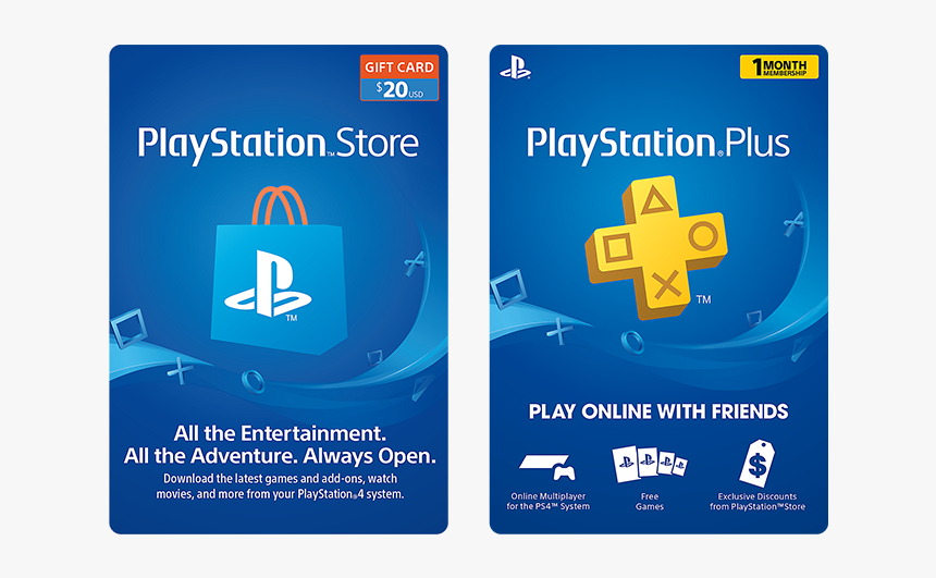 Header Right Image - 12 Month Playstation Plus, HD Png Download, Free Download