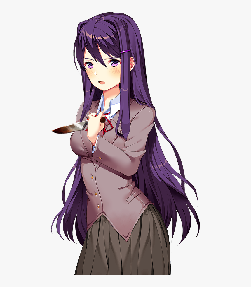 Doki Doki Literature Club Yuri Death, HD Png Download - kindpng