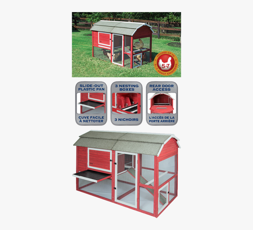 Red Barn Chicken Coop, HD Png Download, Free Download