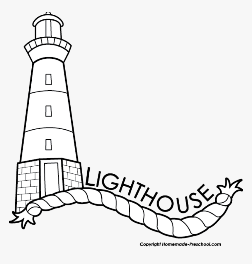 Transparent Lighthouse Vector Png - Lighthouse Clipart Black And White, Png Download, Free Download