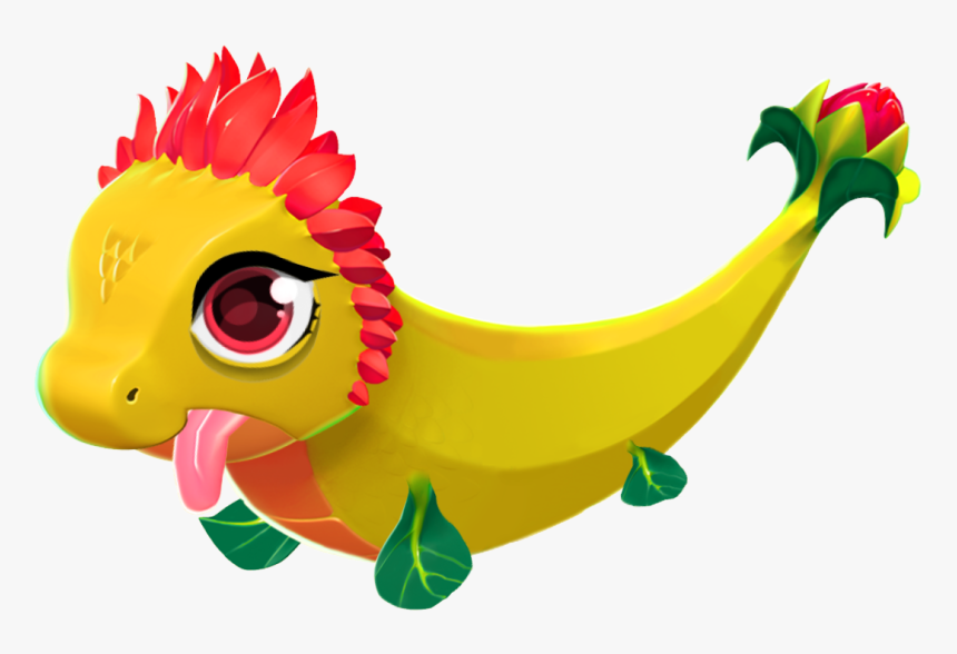 Redflower Dragon Baby - Dragon Mania Legends Sunflower Dragon, HD Png Download, Free Download