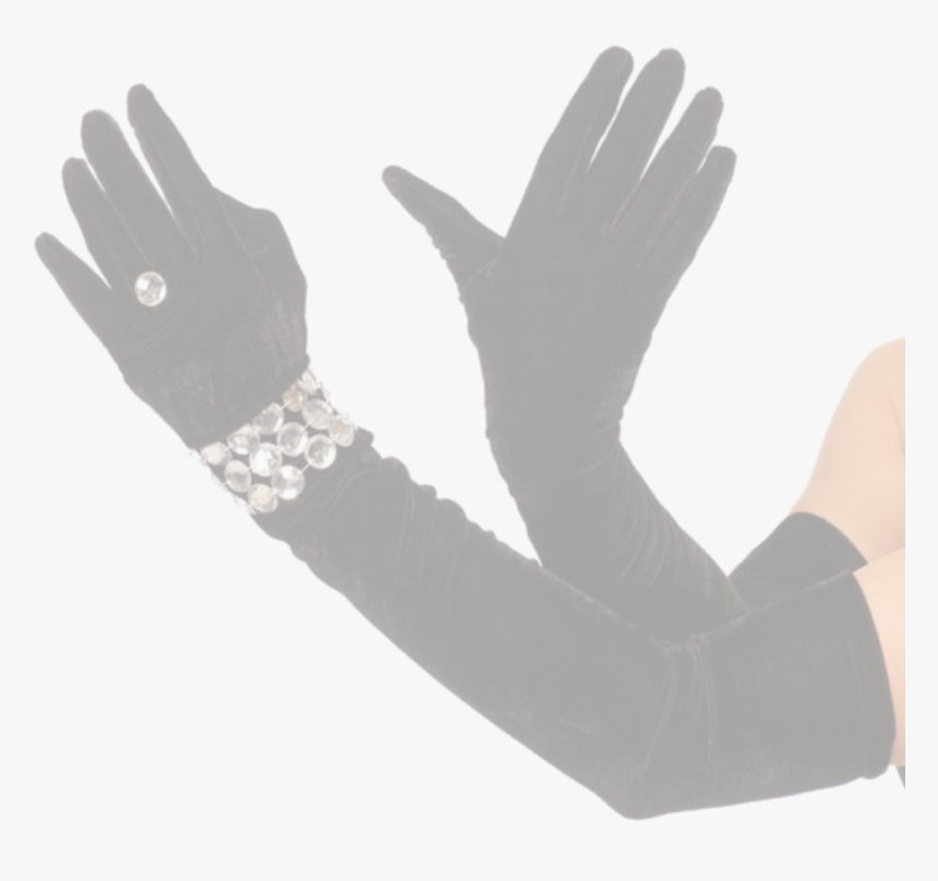 Satin Gloves With Ring, HD Png Download, Free Download