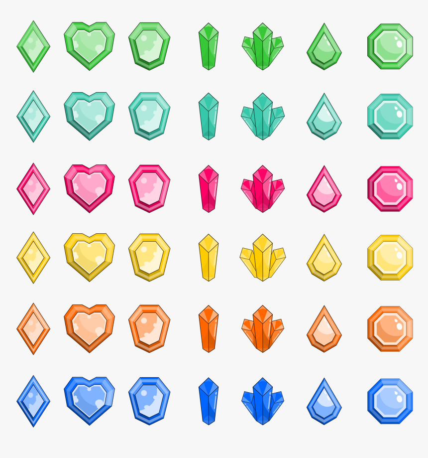 Gems Clip Arts - Gems Icons Png, Transparent Png, Free Download