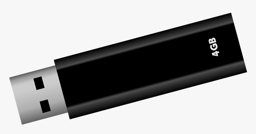 Black Flash Drive Png, Transparent Png, Free Download