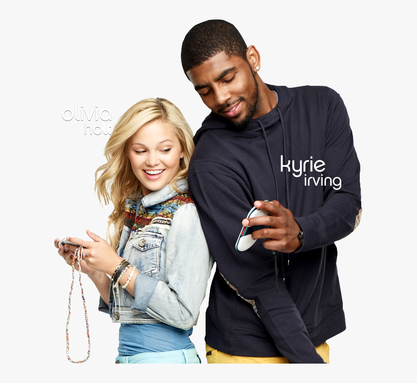 Playmg Partners Olivia Holt And Kyrie Irving Use Their - Olivia Holt Kyrie Irving, HD Png Download, Free Download