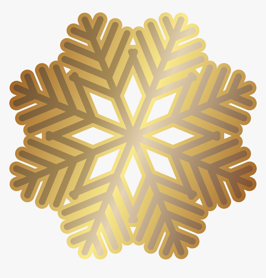 Gold Snowflakes Png , Png Download, Transparent Png, Free Download