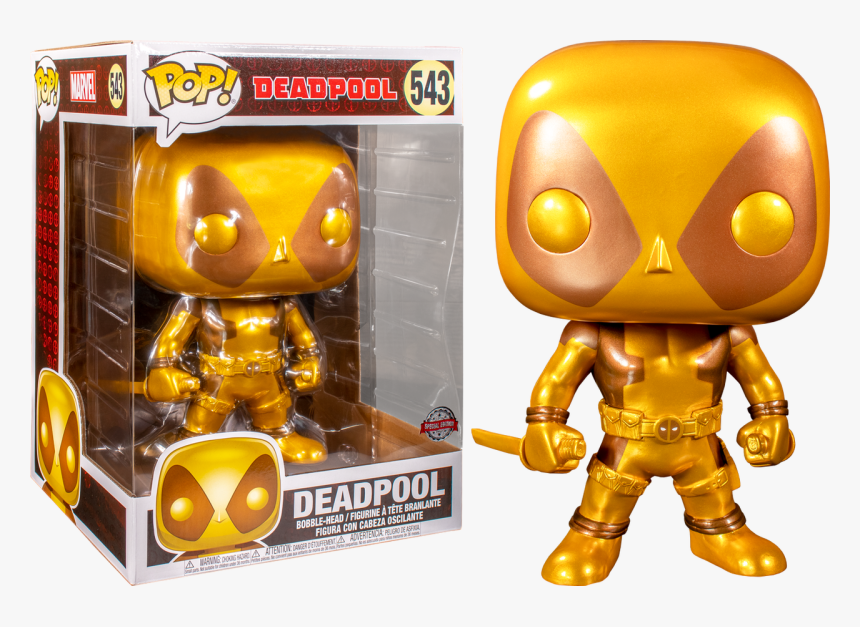 Deadpool With Swords Gold 10” Pop Vinyl Figure, HD Png Download, Free Download