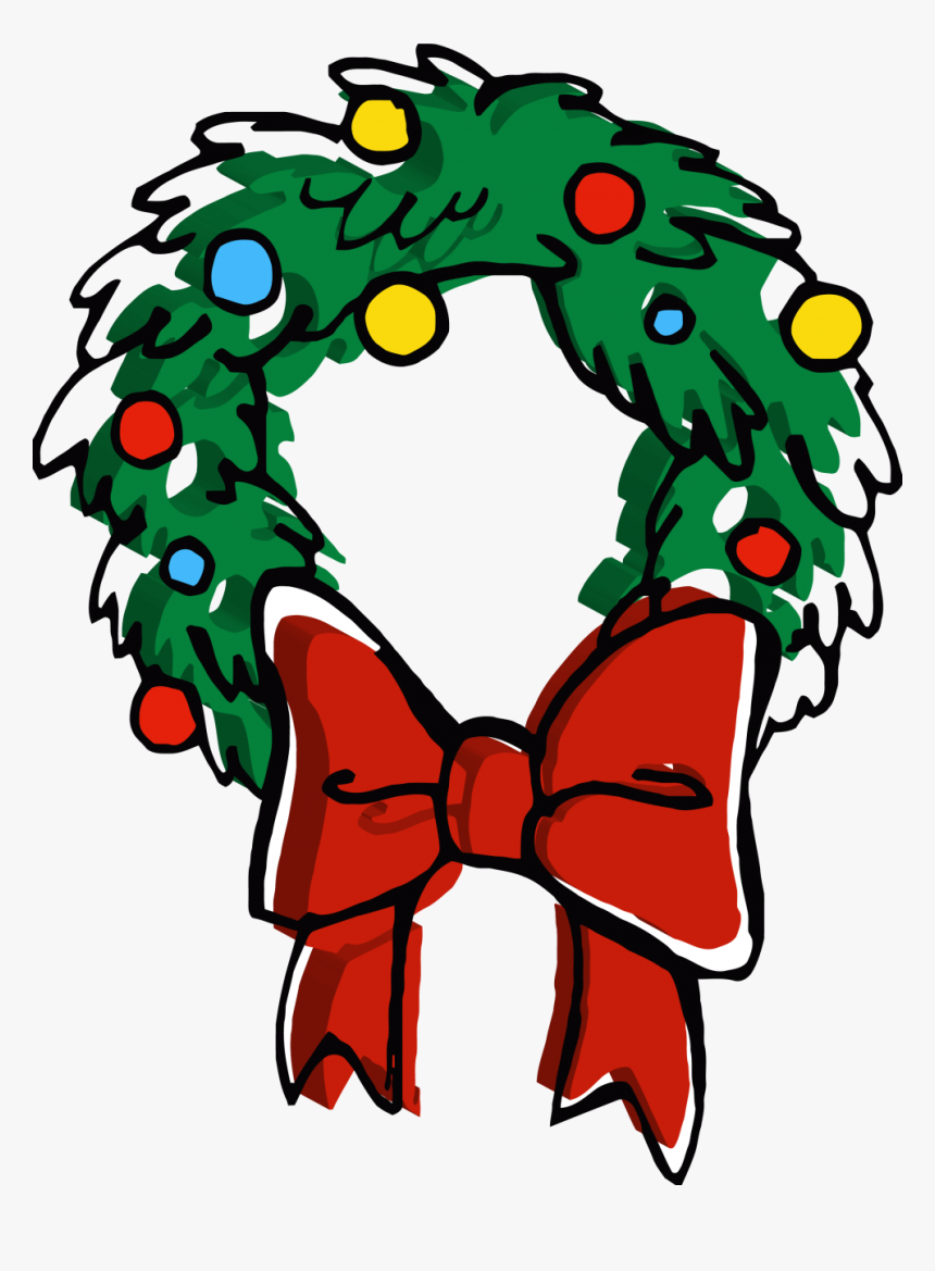 Christmas Door Bow Ornamental Clipart Png, Transparent Png, Free Download