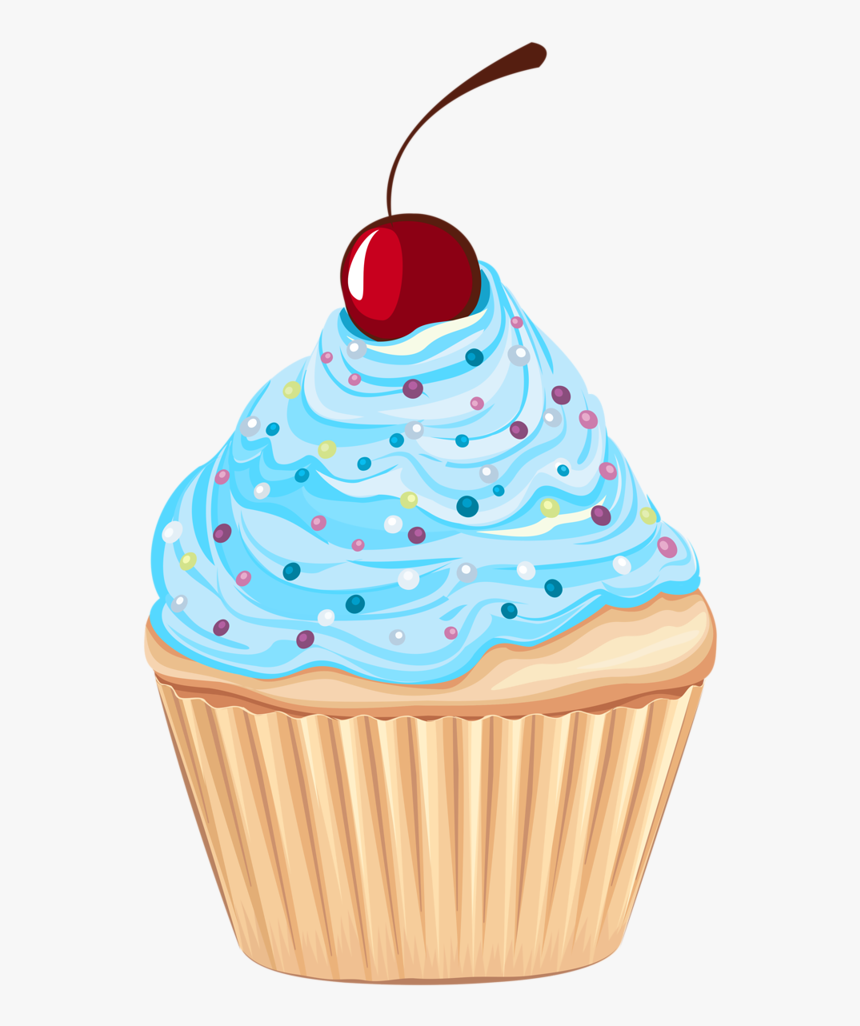30 Birthday Cliparts Png Blue Cupcake For Free Download, Transparent Png, Free Download