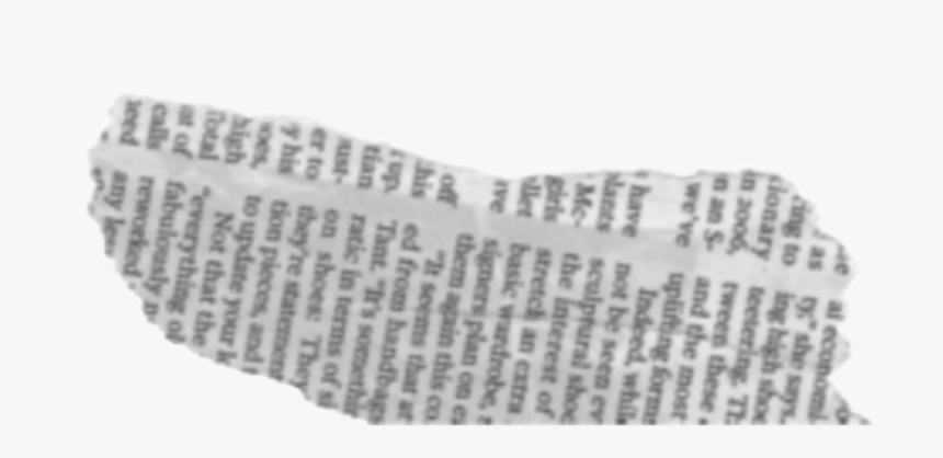 #newspaper #tornnewspaper #torn #tornpaper #wronkled, HD Png Download, Free Download