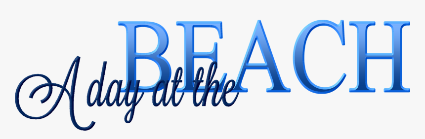 A Day At The Beach Png, Transparent Png, Free Download