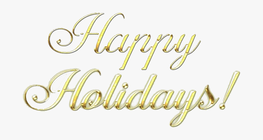Calligraphy Happy Holidays Transparent Background, HD Png Download, Free Download