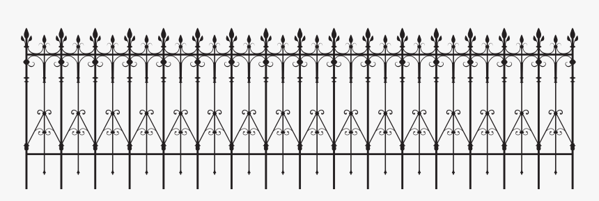 Black Fence Png, Transparent Png, Free Download