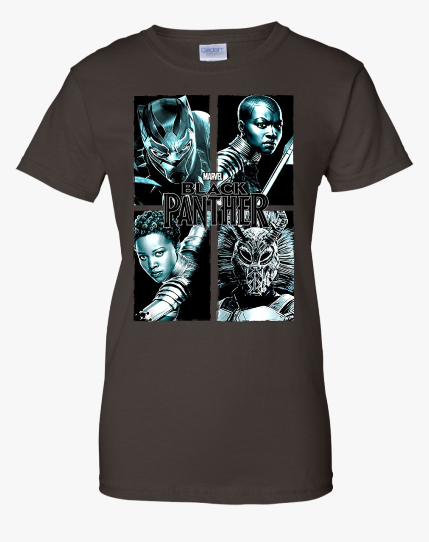 Marvel Black Panther Movie Grunge Warriors T-shirt, HD Png Download, Free Download