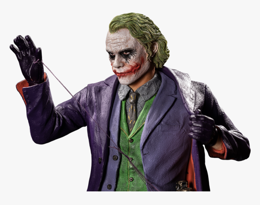 Iko1047 Heath Ledger Dark Knight Joker Statue 06, HD Png Download, Free Download