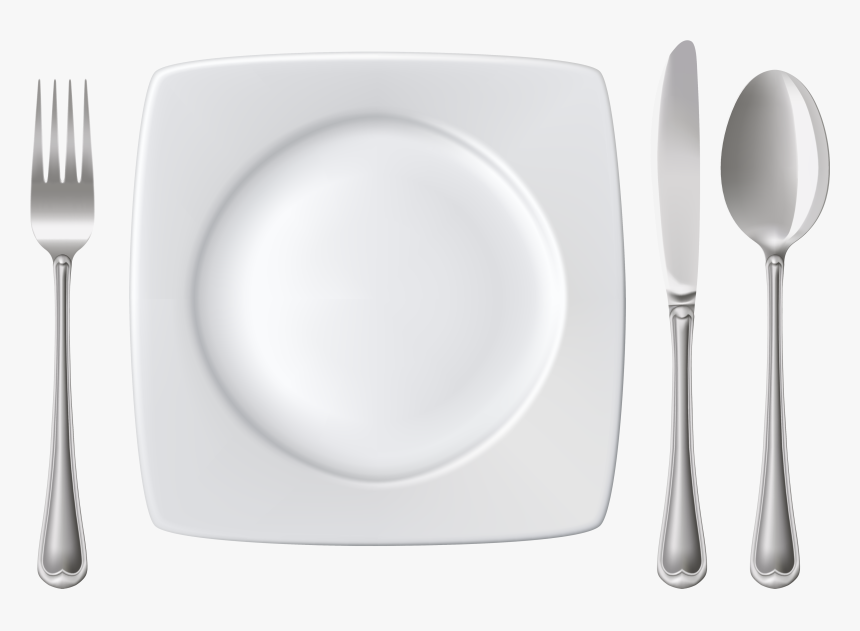 Plate Spoon Knife And Fork Png Clipart, Transparent Png, Free Download