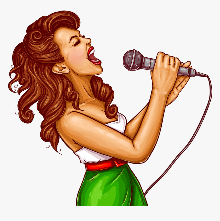 Singing Woman Png, Transparent Png, Free Download