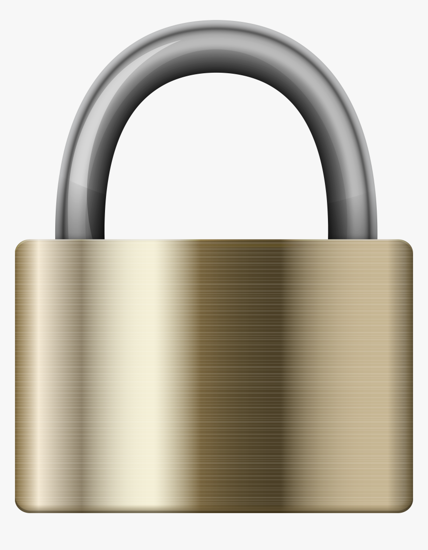 Bronze Iron Padlock Png Clip Art, Transparent Png, Free Download