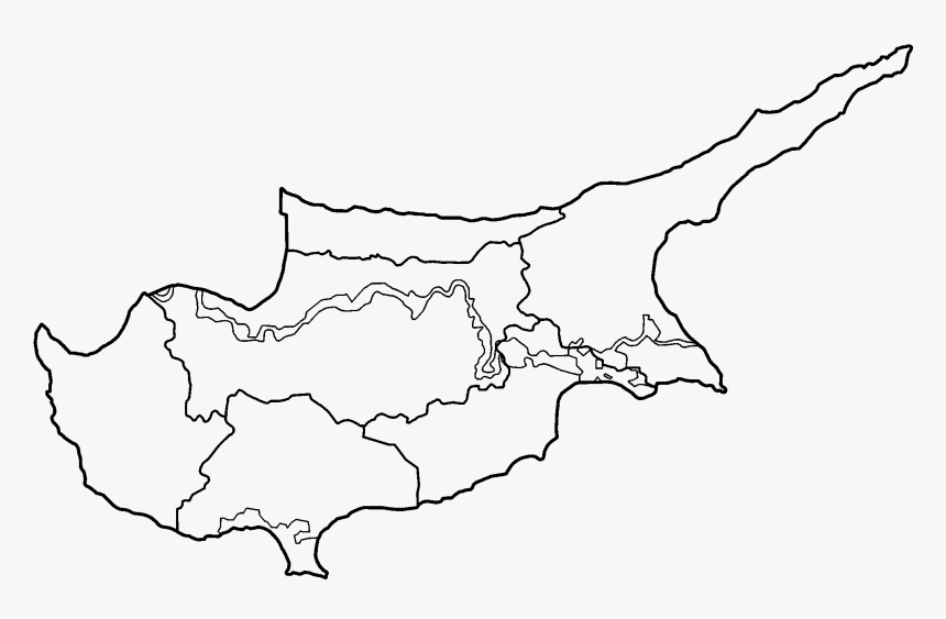 Cyprus Districts Blank, HD Png Download, Free Download